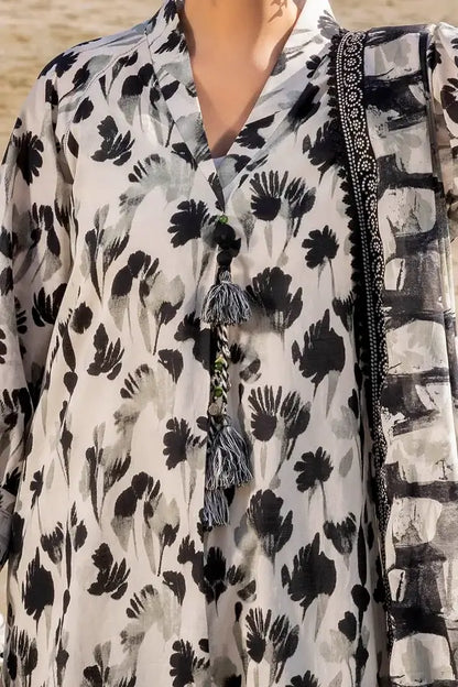 Alkaram Linen Digital Printed 3 Piece | AK100 - Trendy Casual Outfits - Laiba Rauf