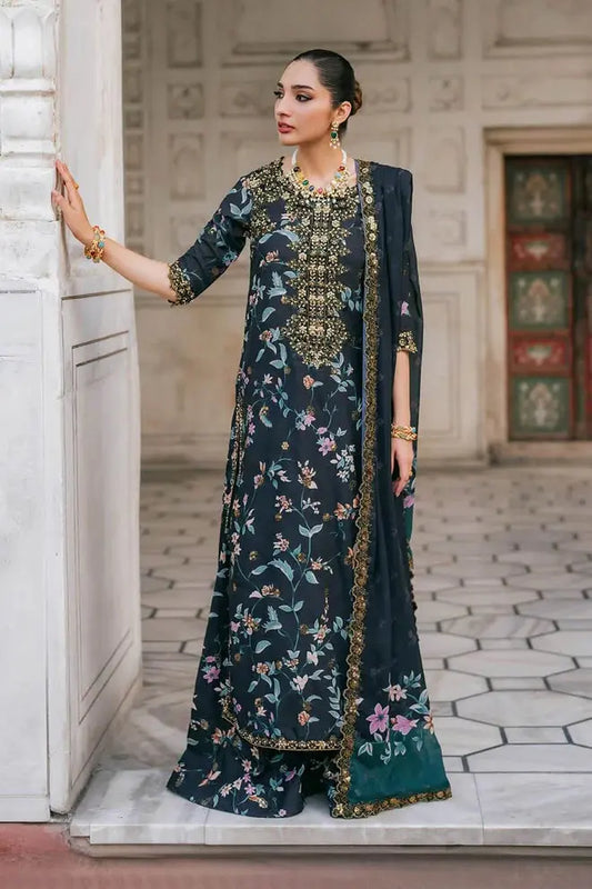IZNIK Embroidered Linen 3 Piece Digital Printed | IZ100 My Store