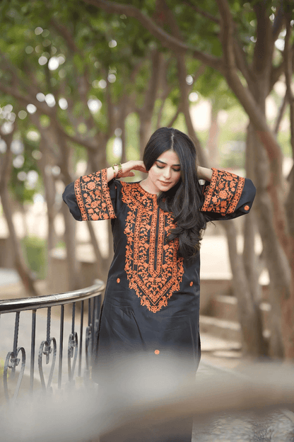 Asimjofa Dhanak Embroidered 2 Piece | AJ100 - Trendy Casual Outfits - Laiba Rauf