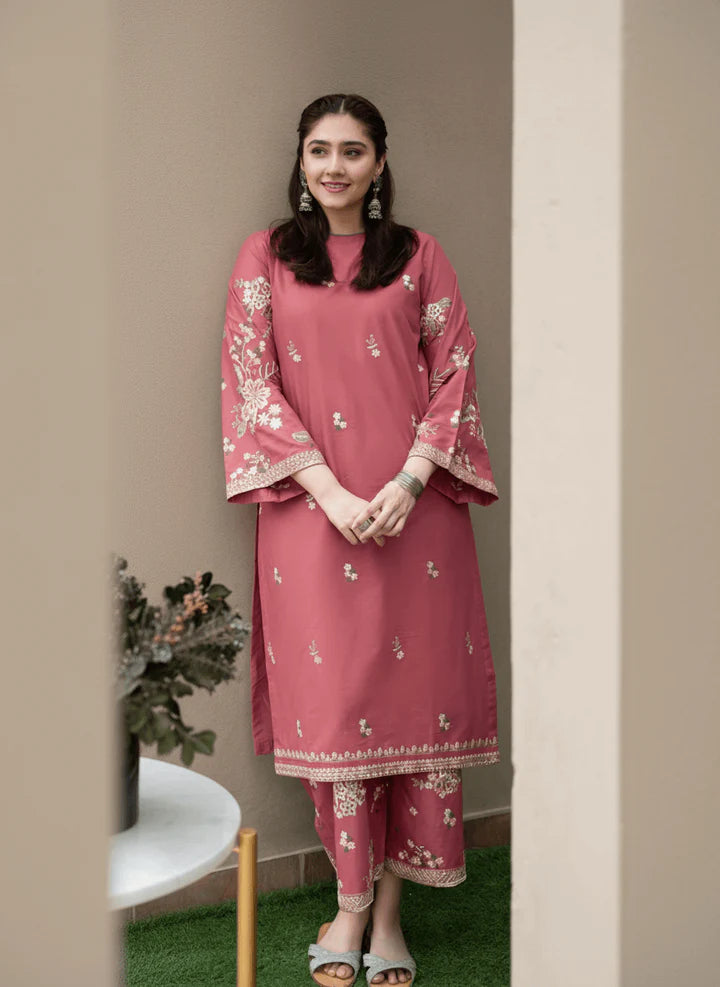 Urge Dhanak Embroidered 2 Piece | UG105  - Trendy Casual Outfits - Laiba Rauf