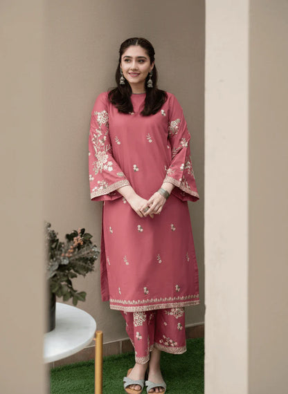 Urge Dhanak Embroidered 2 Piece | UG105  - Trendy Casual Outfits - Laiba Rauf