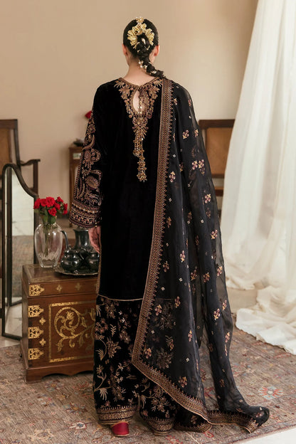 Baroque Luxury Embroidered Velvet 3 Piece | BR102 - Trendy Casual Outfits - Laiba Rauf