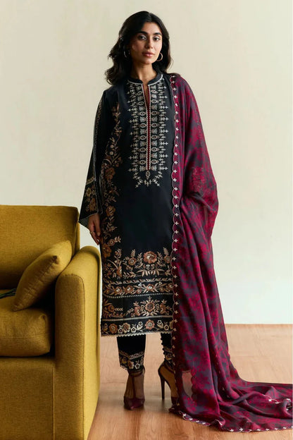 Zara Dhanak Embroidered 3 Piece | ZR110 - Trendy Casual Outfits - Laiba Rauf